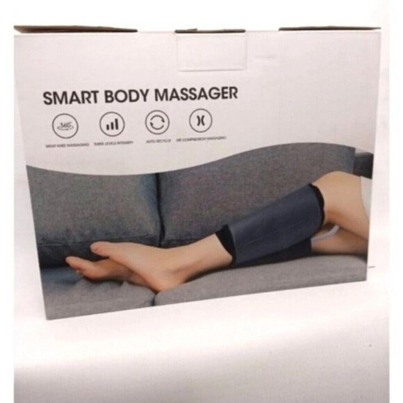 Air Compression Massager Circulation Calf Knee Arm Body Wraps Pair Heat - Picture 2 of 7